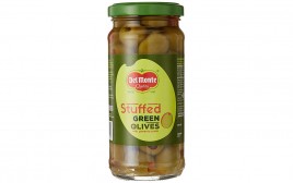 Del Monte Stuffed Green Olives with Pimento Paste  Glass Jar  235 grams